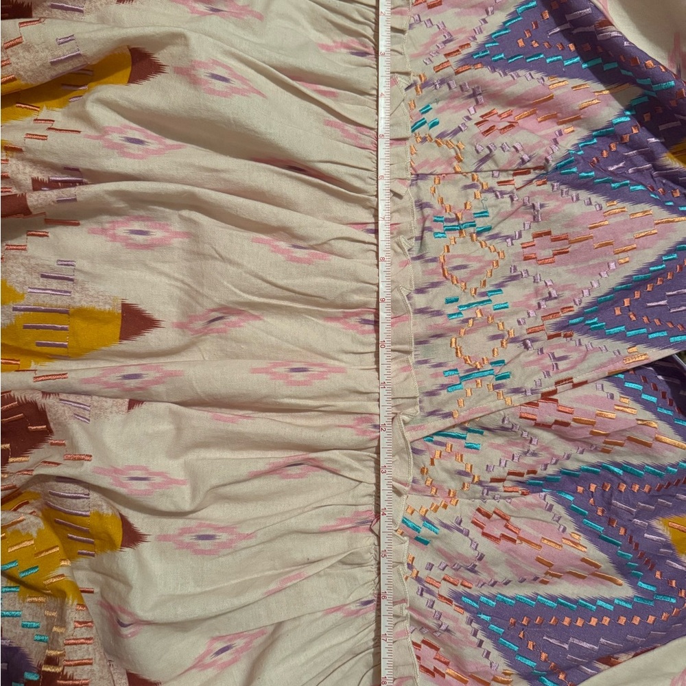 Boho Embroidered Mini Dress (No Label) - Picture 5 of 6